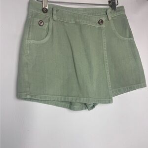 Zredara skort  women’s with front zipper light mint color Small